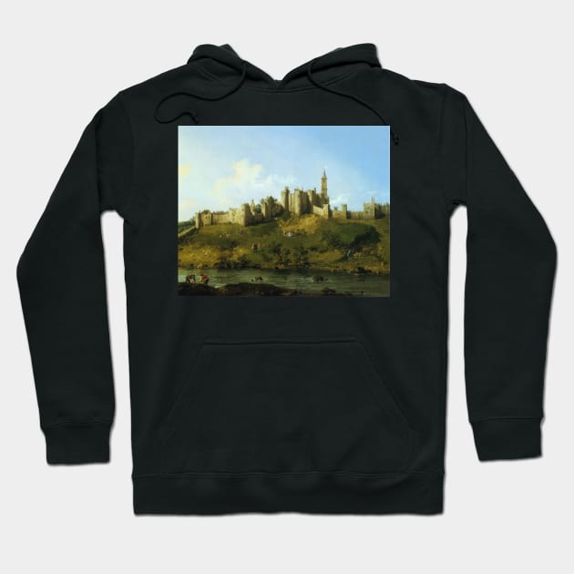 alnwick castle 1747 - Canaletto Hoodie by Kollagio